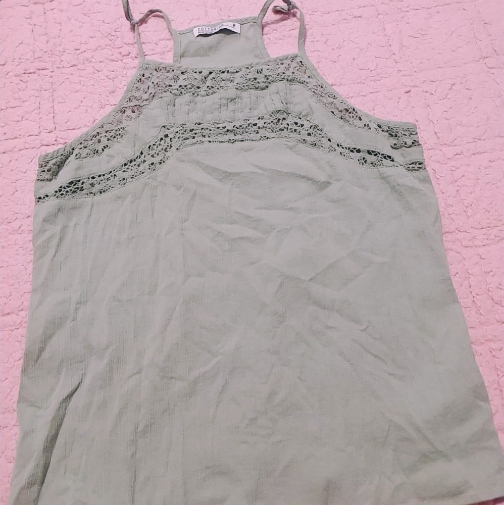 Green Halter Top